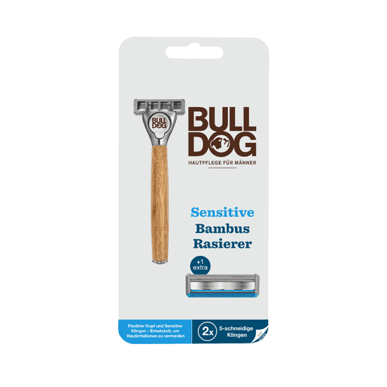 Bulldog Sensitive Bamboo Shaver + Spare Head 2db (férfi borotva érzékeny bőrre)