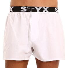 Styx Fehér férfi klasszikus boxeralsó sport gumi (B1061) - méret M