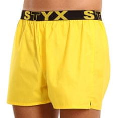 Styx Sárga férfi klasszikus boxeralsó sport gumi (B1068) - méret XL