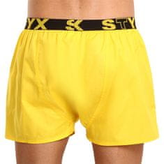 Styx Sárga férfi klasszikus boxeralsó sport gumi (B1068) - méret XL