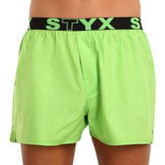 Styx Zöld férfi klasszikus boxeralsó sport gumi (B1069) - méret M