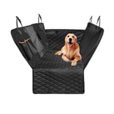 BigBuy Univerzális, csúszásmentes, vízálló védőhuzat kutyáknak autósülésekre - 140 x 209 cm, fekete színű (BB-5403)