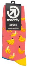 MEATFLY 3 PACK - zokni LEXY Bananas (Méret 36-39)