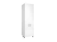 Halmar Konyhaszekrény a beépítetten hűtőszekrény Szél DL-60/214 - fehér / fehér magasfényű