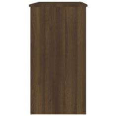 shumee barna tölgy színű szerelt fa íróasztal 80x40x75 cm