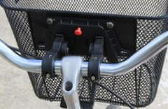 Malatec Fém kerékpáros kosár kerékpárhoz - gyorsan kattintható tartó