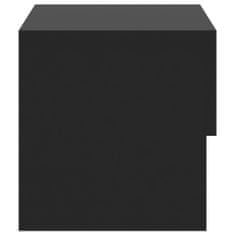 Vidaxl 2 db fekete falra szerelhető éjjeliszekrény 810956