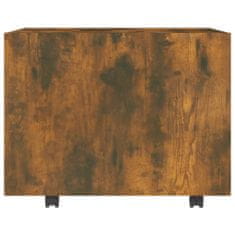shumee füstös tölgyszínű szerelt fa dohányzóasztal 55x55x40 cm 