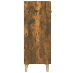 shumee füstös tölgyszínű szerelt fa tálalószekrény 69,5 x 34 x 89 cm