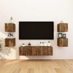 shumee füstös tölgy színű fali TV-szekrény 30,5 x 30 x 30 cm