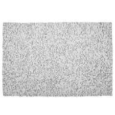 Beliani Kellemes Világosszürke Gyapjú Szőnyeg 160 x 230 cm AMDO