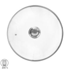 ORION 32 cm-es üvegfedél kerettel és rozsdamentes acél fogantyúval