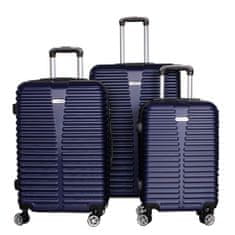 Linder Exclusiv Aga bőröndkészlet t MC3077 S,M,L kék