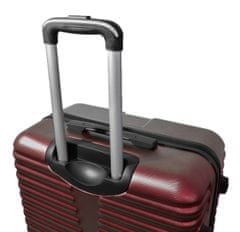 Linder Exclusiv Aga bőröndkészlet MC3079 S,M,L burgundi