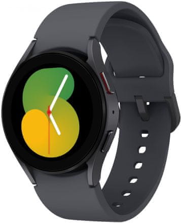 Samsung Galaxy Watch 5 okosóra, 40mm, erős okosóra erős akkumulátor hosszú akkumulátor élettartam katonai szabvány, vízálló, multisport, pulzusmérés, GPS, Glonass, alváskövetés, hosszú akkumulátor élettartam Wifi kapcsolat Bluetooth 5. 2 hívás funkció alumínium test professzionális mérések edzés funkciók sport módok minőségi anyag katonai szabvány MIL-STD-810G tartósság kompakt smartwatch méret tartós design intelligens funkciók erős smartwatch Google Pay belső memória zafírkristály 5ATM IP68