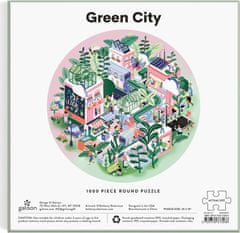 Galison Kerek puzzle Green City 1000 db