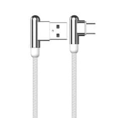 Kaku Elbow kábel USB / USB-C 3.2A 1.2m, fehér