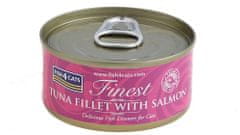 Fish4Cats Macskakonzerv Finest tonhal lazaccal 70 g