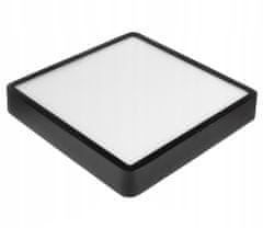 Berge LED panel négyzet alapú felületre szerelhető fekete 30x30x3,5cm - 24W - 1900Lm - semleges fehér