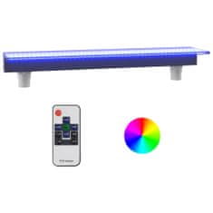 Vidaxl akril vízeséskifolyó RGB LED-ekkel 90 cm 151404