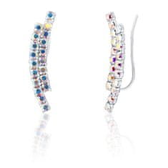 JwL Luxury Pearls Csillogó hosszú fülbevaló kristályokkal JL0741