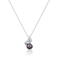 JwL Luxury Pearls Gyengéd nyaklánc valódi gyönggyel és cirkónium kővel JL0750 (lánc, medál)
