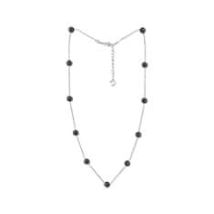 JwL Luxury Pearls Nyaklánc finom 11 fekete igazgyöngyből JL0752