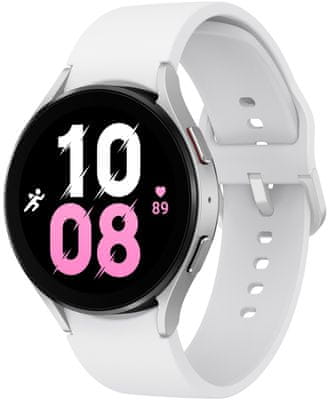 Samsung Galaxy Watch 5 okosóra, 44mm, erős okosóra erős akkumulátor hosszú akkumulátor élettartam katonai szabvány, vízálló, multisport, pulzusmérés, GPS, Glonass, alváskövetés, hosszú akkumulátor élettartam Wifi kapcsolat Bluetooth 5. 2 hívás funkció alumínium test professzionális mérések edzés funkciók sport módok minőségi anyag katonai szabvány MIL-STD-810G tartósság kompakt smartwatch méret tartós design intelligens funkciók erős smartwatch Google Pay belső memória zafírkristály 5ATM IP68