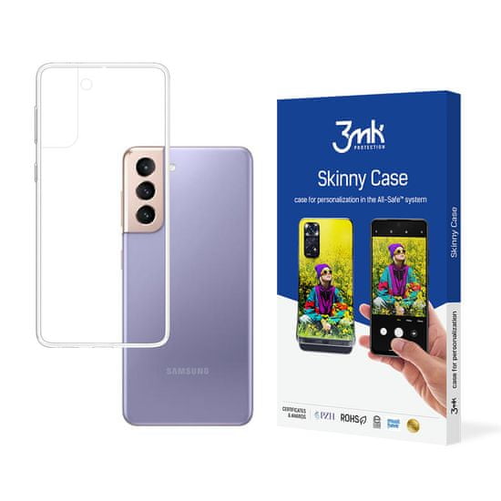 3MK 3mk Skinny védőtok Samsung Galaxy S21 5G telefonra KP20373 átlátszó