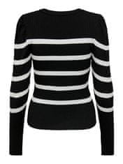 ONLY Női pulóver ONLSALLY Regular Fit 15251029 Black W. CLOUD DANCER (Méret L)