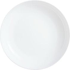 Arcoroc Sekély tányér, Evolutions 25 cm, megemelt perem, fehér, 6x