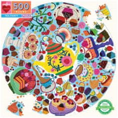 eeBoo Kerek puzzle Tea Party 500 db