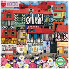 eeBoo Négyzet alakú puzzle Festői falu 1000 darab