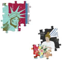 eeBoo Négyzet alakú puzzle Élet New Yorkban 1000 darab
