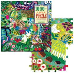 eeBoo Négyzet alakú puzzle Gyönyörű kert 1000 darab