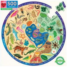 eeBoo Kerek puzzle A természet sokszínűsége 500 db