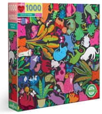eeBoo Négyzet alakú puzzle Macskák munka közben 1000 darab