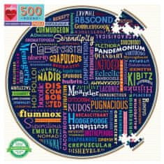 eeBoo Kerek puzzle 100 nagyszerű szó 500 darab