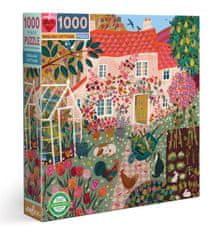 eeBoo Négyzet alakú puzzle angol ház 1000 darab