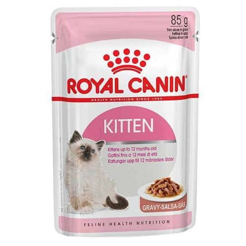 Royal Canin FHN KITTEN Gravy INSTINCTIVE 85g alutasakos nedves eledel szószban kölyök macskáknak