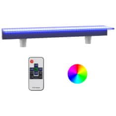 Vidaxl akril vízeséskifolyó RGB LED-ekkel 108 cm 151405
