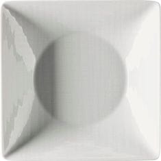 Rosenthal Szögletes mélytányér, Mesh 20x20 cm, fehér, 6x