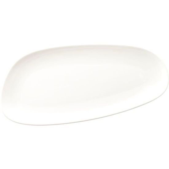 Bonna Sekély tányér, Vago 36x17 cm, fehér, 12x