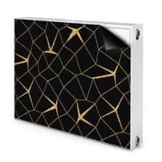 tulup.hu Mágneses radiátor takaró Arany és fekete mozaik 110x60 cm