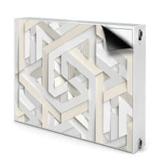 tulup.hu Mágneses radiátor takaró 3d mintás geometriai vonalak 80x60 cm