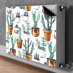 tulup.hu Radiátor mágnes Kaktuszok edényekben 110x60 cm