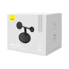 BASEUS Swan Magsafe vezeték nélküli töltő iPhone / AirPods / Apple Watch 15W, fekete