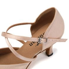 Burtan Dance Shoes Vienna standard, klasszikus tánccipő, rózsaszín 7,5 cm, 38