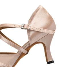 Burtan Dance Shoes Vienna standard, klasszikus tánccipő, rózsaszín 7,5 cm, 37