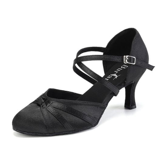 Burtan Dance Shoes Vienna standard, klasszikus tánccipő, fekete 7,5 cm